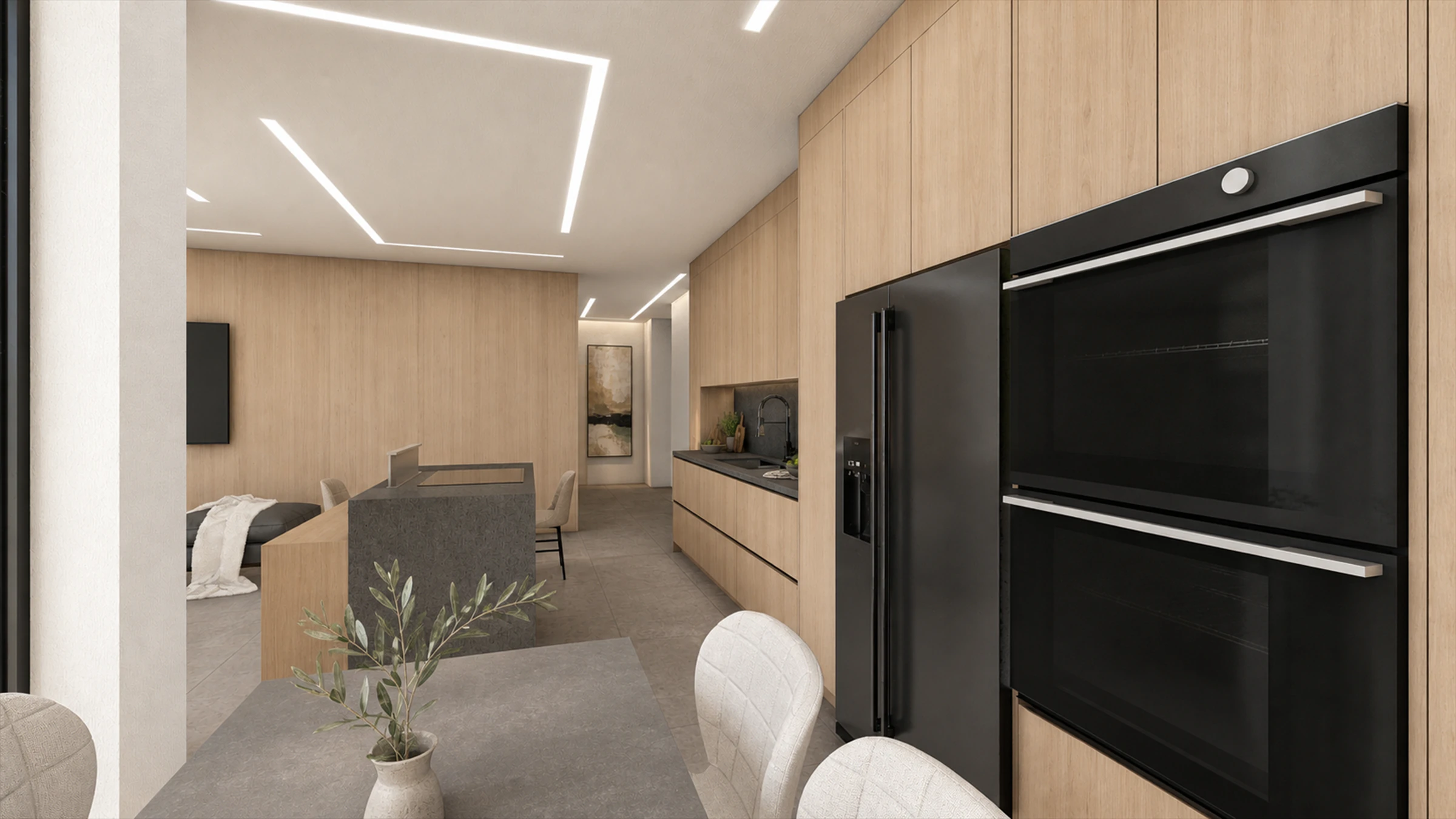 Ciudadela - appliance wall and kitchen
