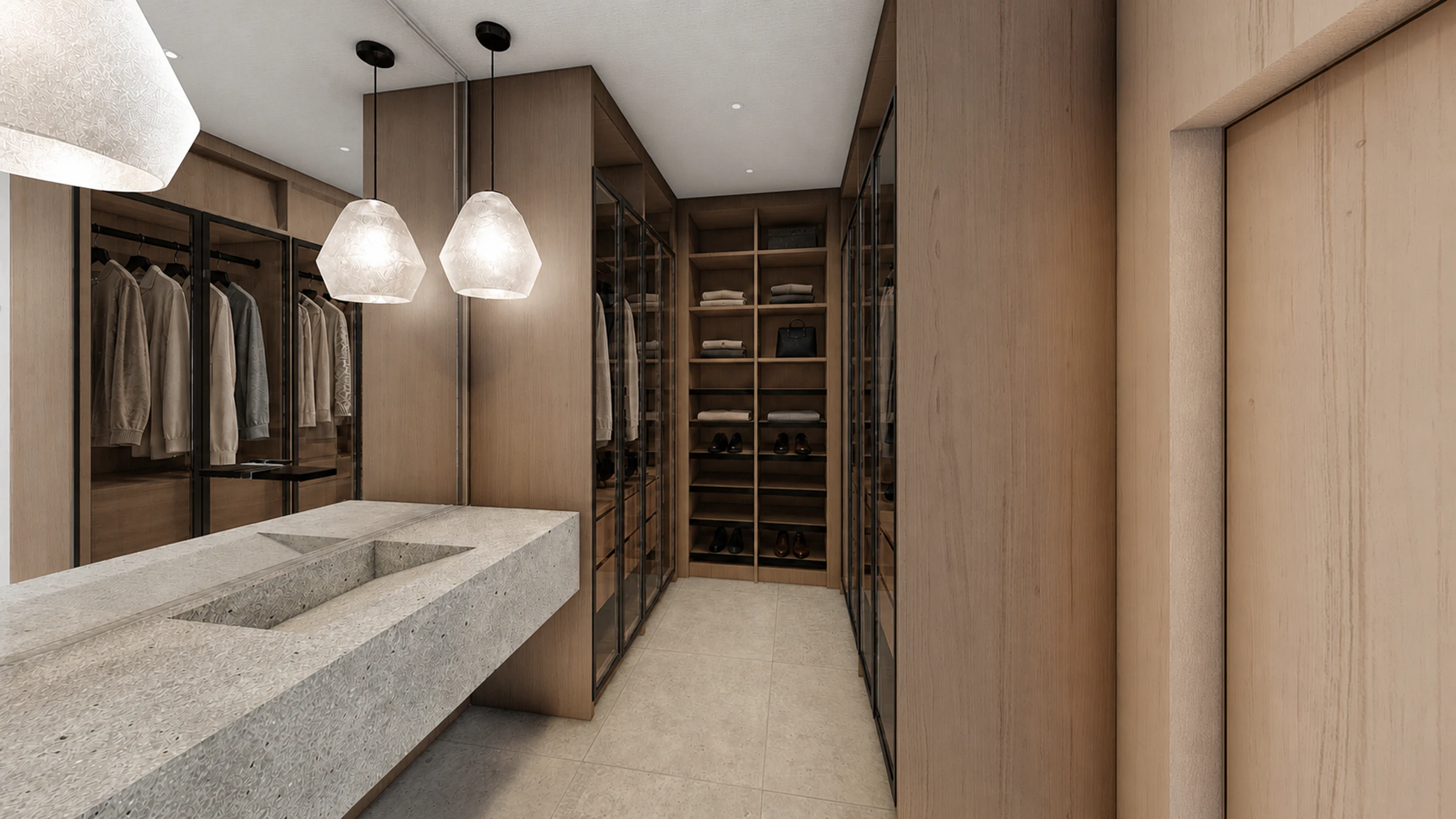 Ciudadela - bedroom vanity and wardrobe