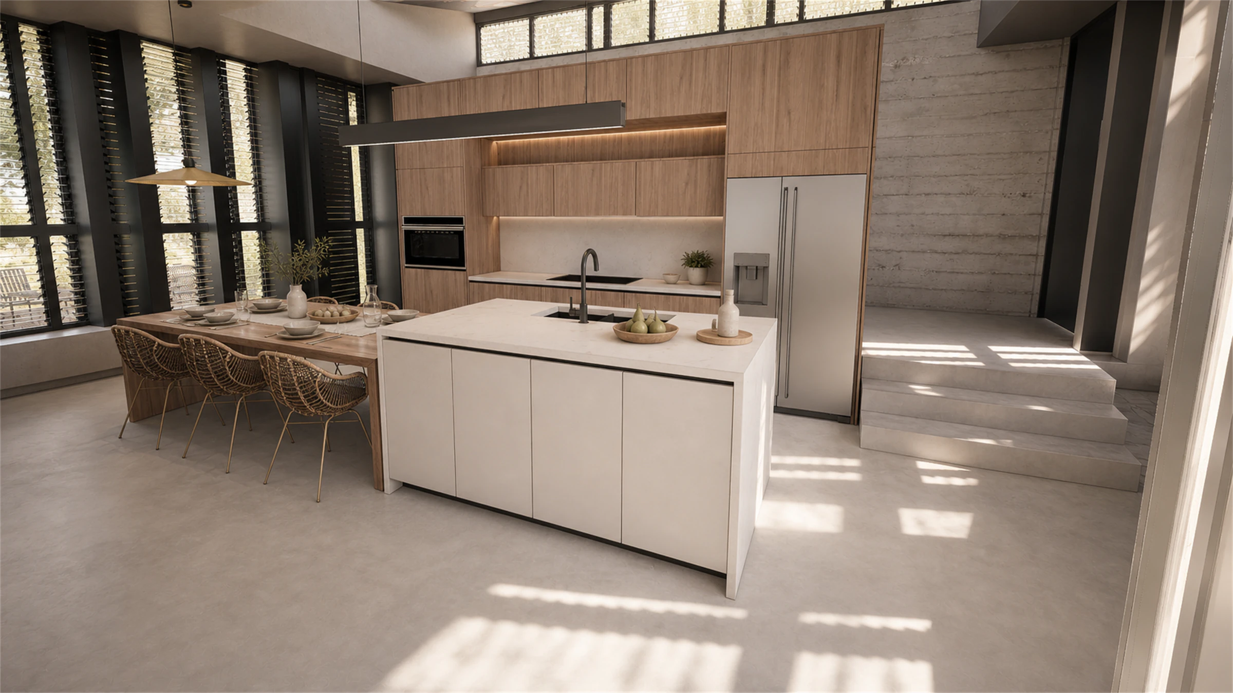 Lajas - island and dining panorama