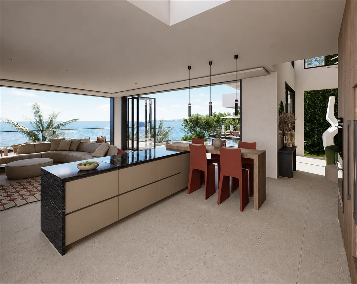 Shoreline - ocean-facing living room