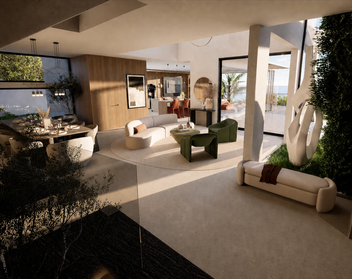 Shoreline - bedroom with panelized wood refrigerator