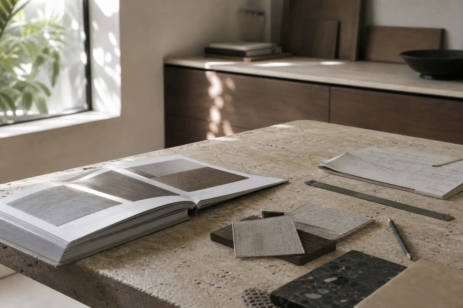 Material specifications and samples on the Ascend Studio worktable